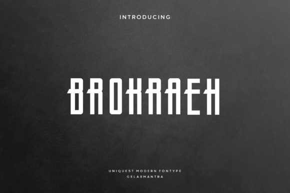 Brokraeh: The Modern Display Font That Commands Attention