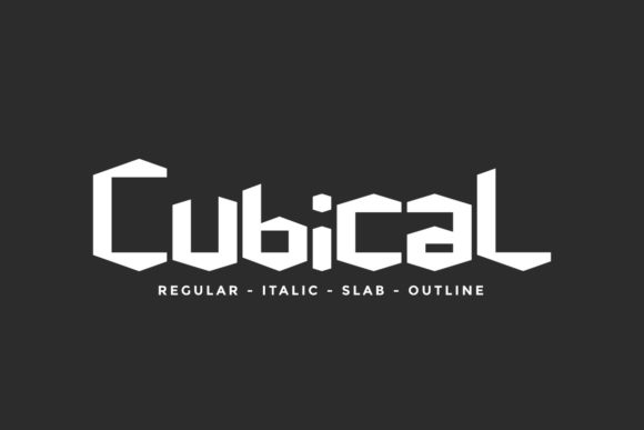 Cubical: A Display Font for Futuristic and Tech-Inspired Projects