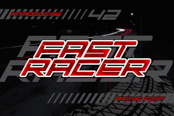 Fast Racer: The Bold Display Font for High-Speed Projects
