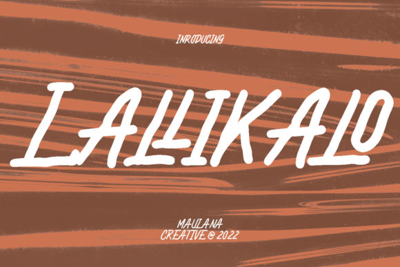 Meet Lallikalo: The Brushed Font with a Casual Vibe