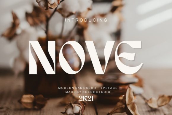 Nove: A Modern Typeface for Bold Brand Statements