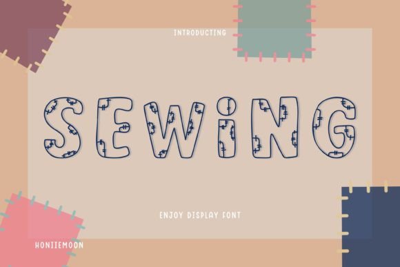 Sewing: A Playful Duo Font for Creative Projects