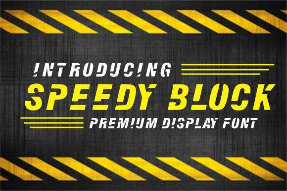 Speedy Block: The Typeface That Captures Pure Motion