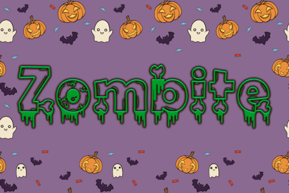 Zombite: The Spooky Display Font for Halloween and Horror Projects